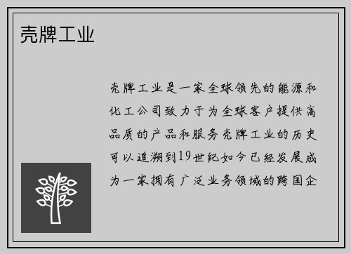 壳牌工业